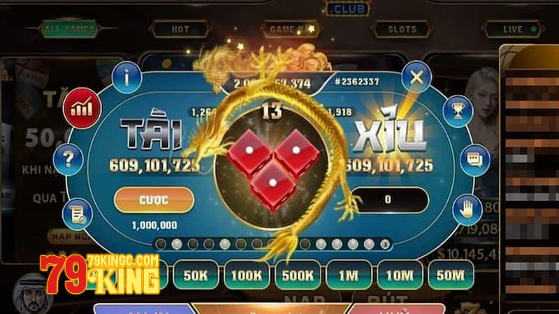 Những cửa cược trong tựa game Tài Xỉu 79KING